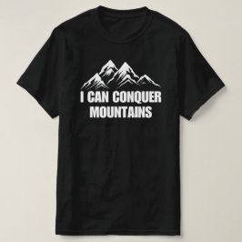 Jag kan erövra bergsinspirationsofferten t shirt