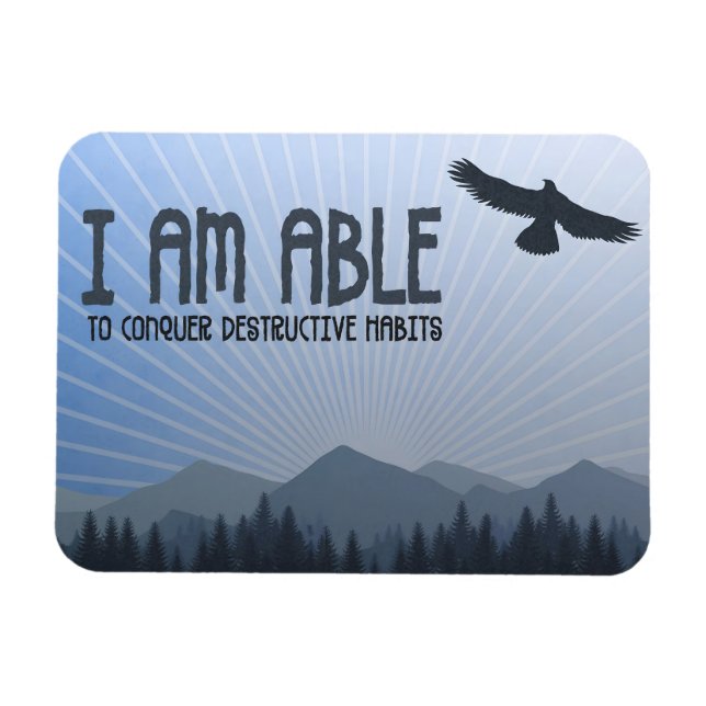 "Jag kan erövra" Flex för aktiveringsbekräftelse Magnet (Horisontell)