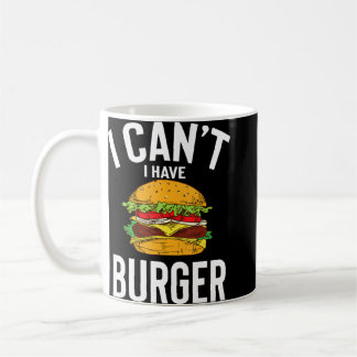 Jag kan få Burger Cute Funny Burger Joke Manar Wom Kaffemugg