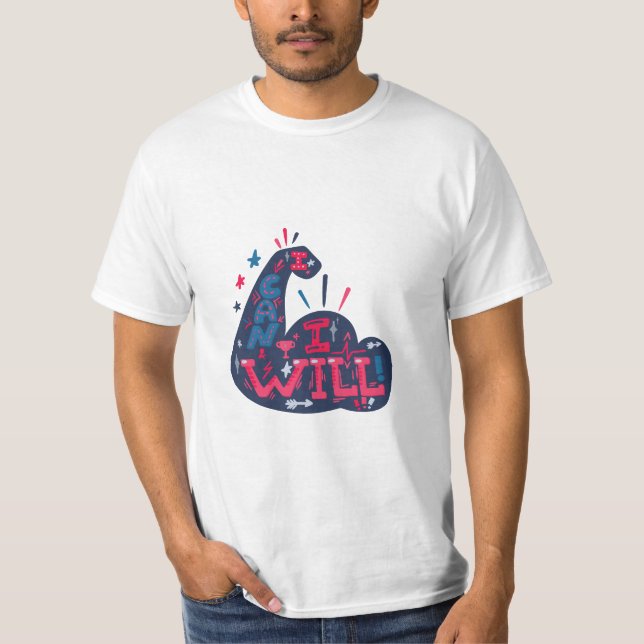 Jag kan få skjortdesign t shirt (Framsida)