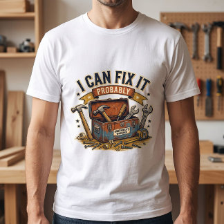 Jag Kan Fixa Det Förmodligen – Rolig Handyman-verk T Shirt