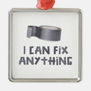 Jag kan fixa något med kanalen tejpar julgransprydnad metall