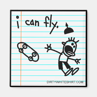 Jag kan flyga. magnet