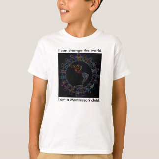 Jag kan förändra världen! Barns Ringer Tee Shirt