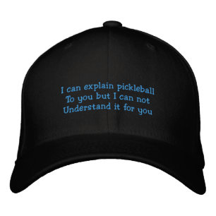 Jag kan förklara pickleball Embroized Hat Broderad Keps
