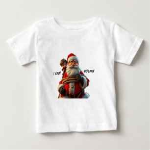 Jag Kan Förklara, Tecknad Tomte Och Lille Pojke T Shirt