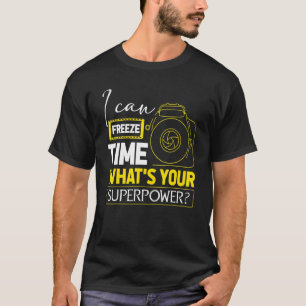 Jag kan frysa superströmsladdkameran t shirt