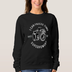 Jag kan frysa tiden på fotografiet till kameran t shirt