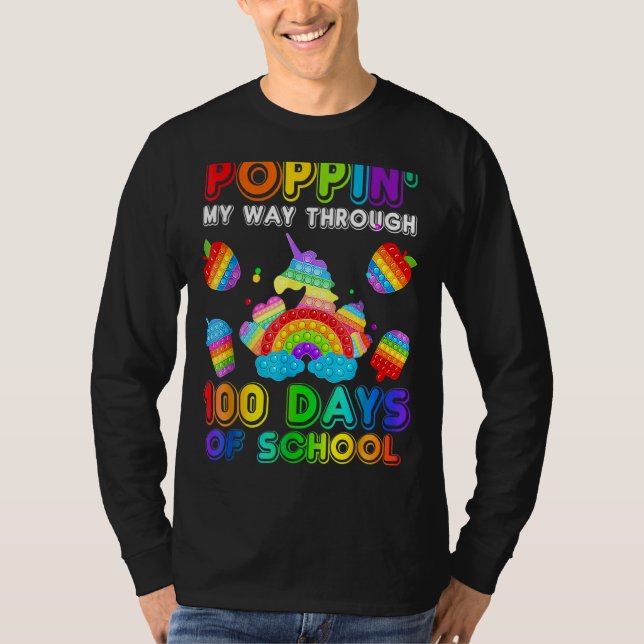 Jag kan gå igenom 100 dagars skolavhopp t shirt (Framsida)