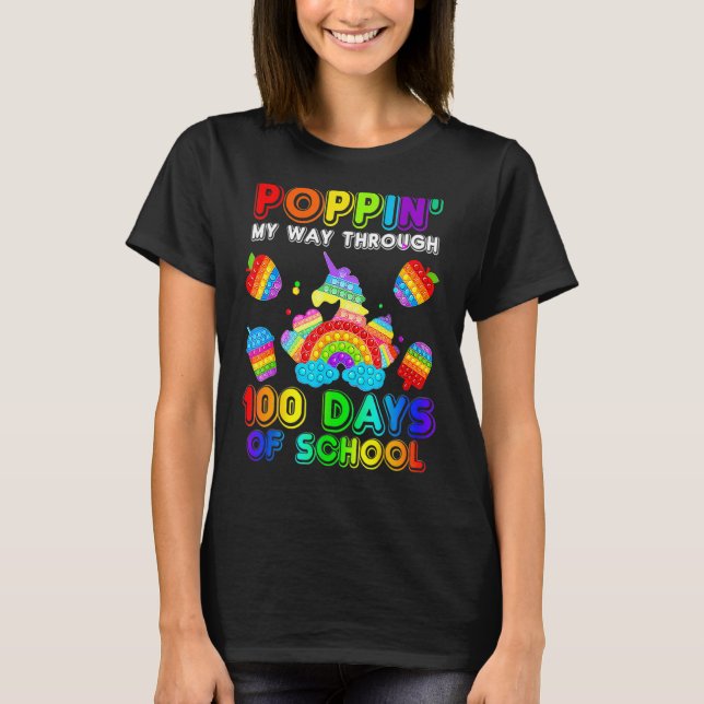 Jag kan gå igenom 100 dagars skolavhopp t shirt (Framsida)