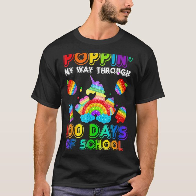 Jag kan gå igenom 100 dagars skolavhopp t shirt (Framsida)