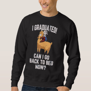 Jag kan gå tillbaka till Bed Now Mamma Llama. Lång Ärmad Tröja