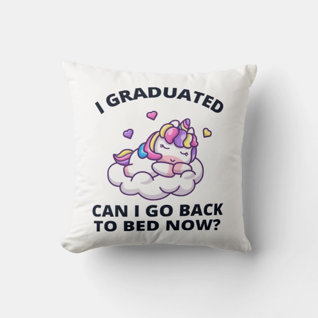 Jag kan gå tillbaka till Bed nu. Kudde (Framsida)