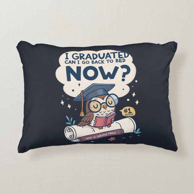 Jag kan gå tillbaka till Bed nu. Prydnadskudde (Framsidan)