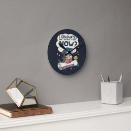 Jag kan gå tillbaka till Bed nu. Rund Klocka