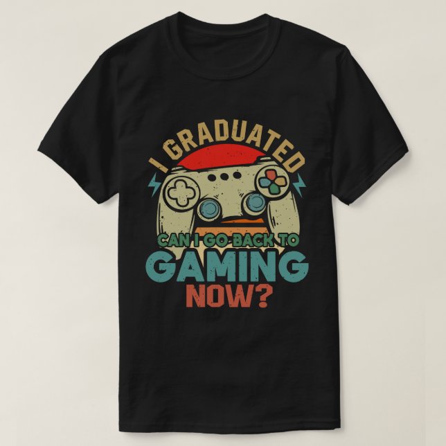 Jag kan gå tillbaka till spel nu-spelaren t shirt (Design framsida)