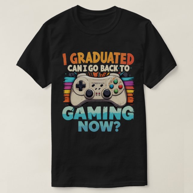 Jag kan gå tillbaka till spel nu-spelaren t shirt (Design framsida)