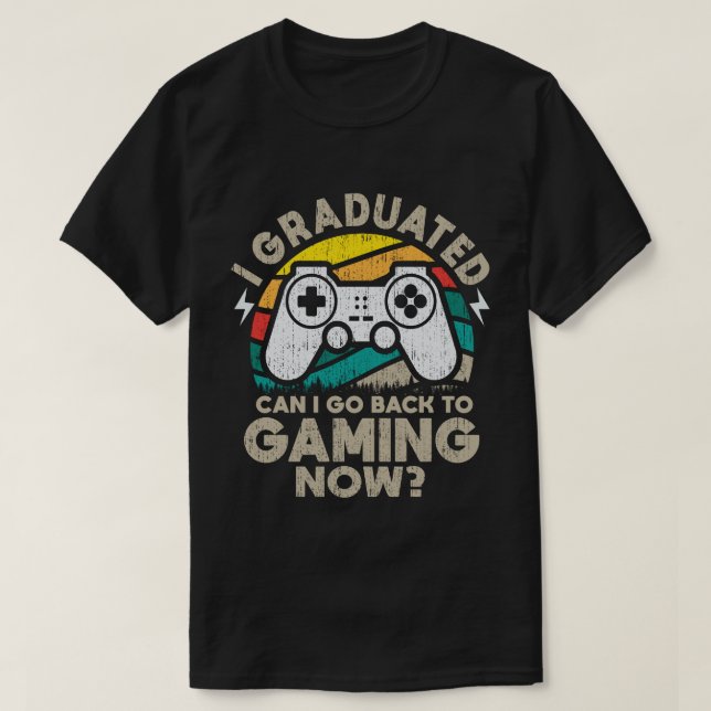 Jag kan gå tillbaka till spel nu-spelaren t shirt (Design framsida)