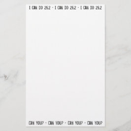 Jag kan göra 26,2 -- Kan du? Brevpapper