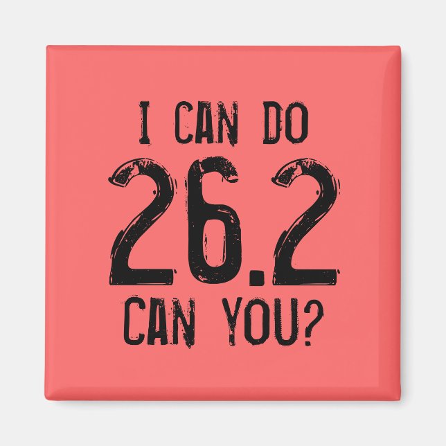 Jag kan göra 26.2 - Kan du? Magnet (Framsidan)