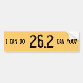 Jag kan göra 26,2 -- Kan du? - Skräddarsy Bildekal