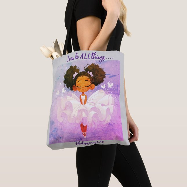 Jag kan göra ALL sak Tote Bag Tygkasse (Närbild)