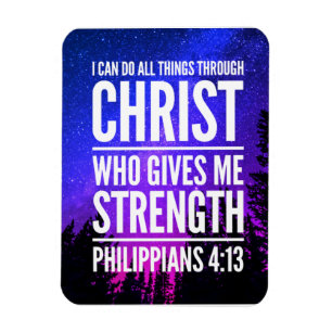 Jag kan göra alla Sak Christian Bible Verse Magnet