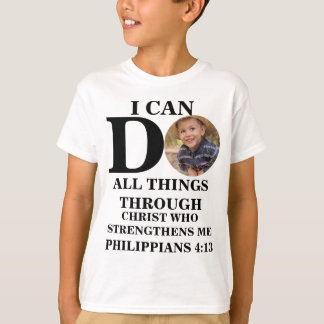 Jag kan göra alla sak Christian Foto Bible verse T T Shirt