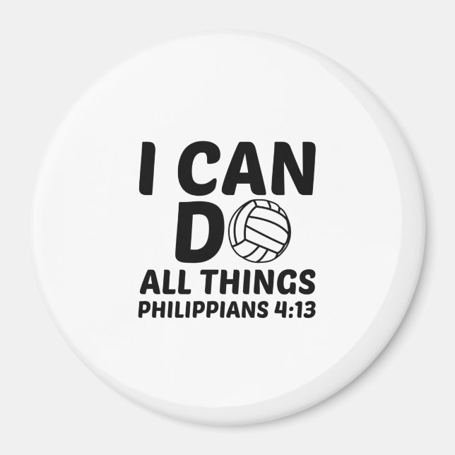 JAG KAN GÖRA ALLA SAK VOLLEYBALL MAGNET (Framsidan)