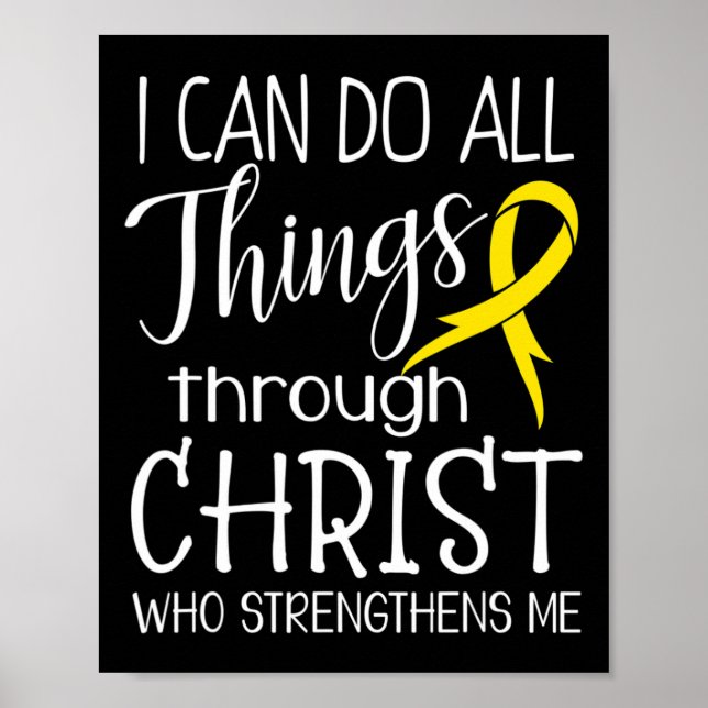 Jag kan göra alla saker Barncancer Medvetenhet  Poster (Framsidan)