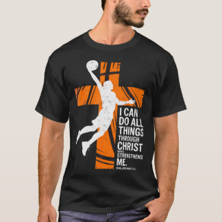Jag kan göra alla saker genom Jesus Kristus Basket T Shirt