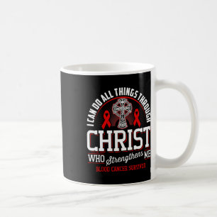 Jag kan göra alla saker genom Kristi blod cancer A Kaffemugg