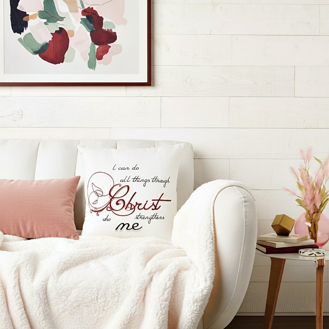 Jag kan göra alla saker kudde (Skapare uppladdad)