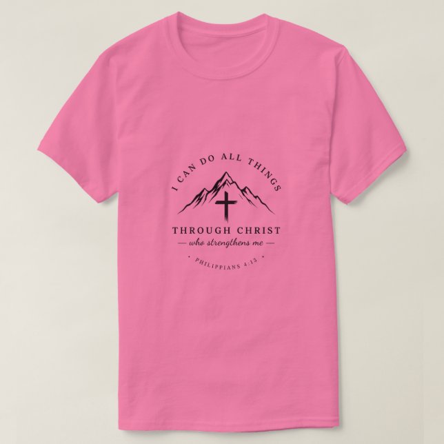 Jag kan göra alla saker t shirt (Design framsida)