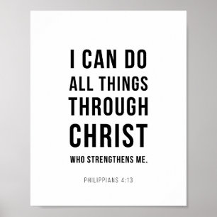 Jag Kan Göra Alla Ting Filipensarna 4:13 Poster