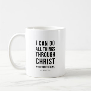 Jag kan göra alla ting Filipperbrevet 4:13 Kaffemugg