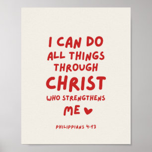 Jag kan göra alla ting Filipperbrevet 4:13 Poster