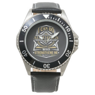 Jag kan göra alla ting genom Kristus Armbandsur