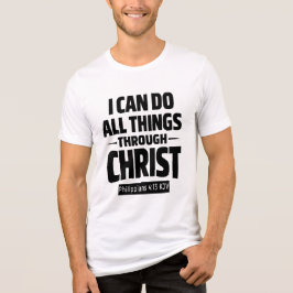 Jag kan göra alla ting genom Kristus KJV T-Shirt