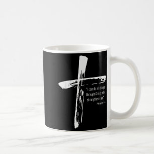 Jag kan göra alla ting genom Kristus som stärker Kaffemugg