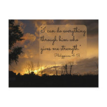 Jag kan göra allt Filippinerna 4:13 vykort