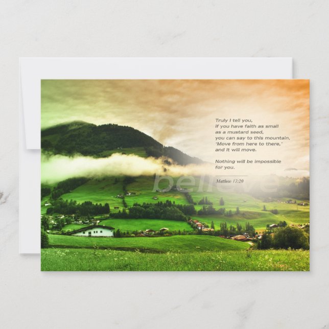 Jag kan göra allt genom hans vykort (Framsida)