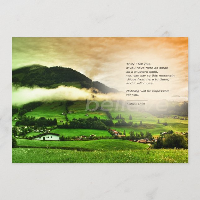 Jag kan göra allt genom hans vykort (Framsida)