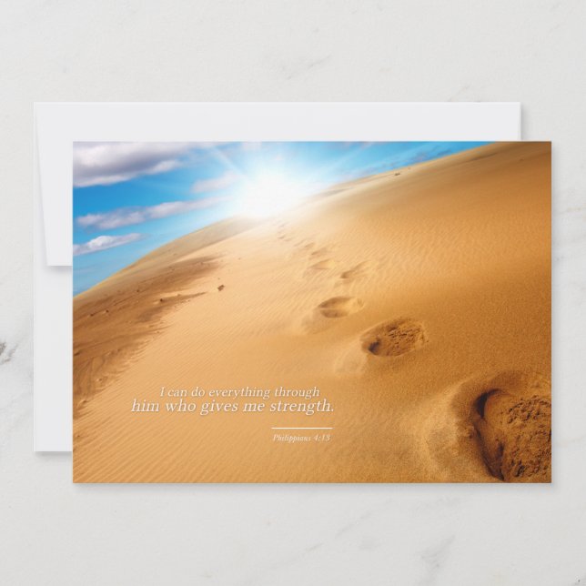 Jag kan göra allt genom hans vykort (Framsida)