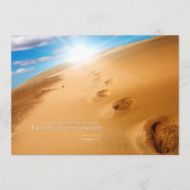 Jag kan göra allt genom hans vykort