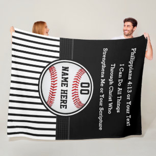 Jag kan göra allt Sak, Christian Baseball-gåvor Fleecefilt
