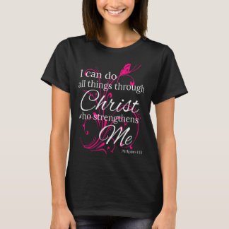 Jag kan göra allt sak genom Jesus Butterfly Art - T Shirt