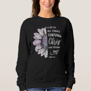 Jag kan göra allt Sak genom Jesus Phil 413 Bible T Shirt