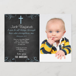 Jag kan göra allt sak genom Kristi Baby Inbjudningar