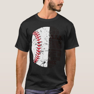 Jag kan göra allt Sak genom Kristi baseboll T Shirt